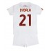Cheap AS Roma Paulo Dybala #21 Away Football Kit Children 2022-23 Short Sleeve (+ pants)